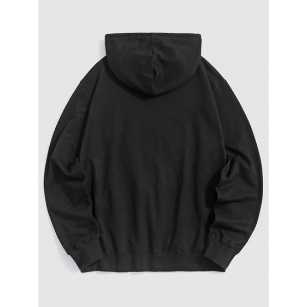 Space Moon Astronaut Graphic Hoodie